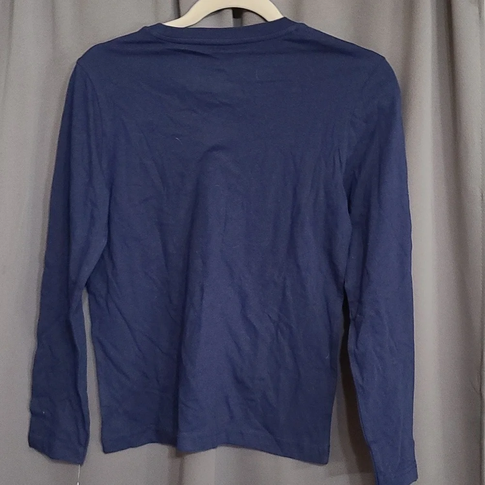 NWT NFL TennesseeTitans YOUTH KIDS Longsleeve Shirt Navy Distressed Logo M 10/12